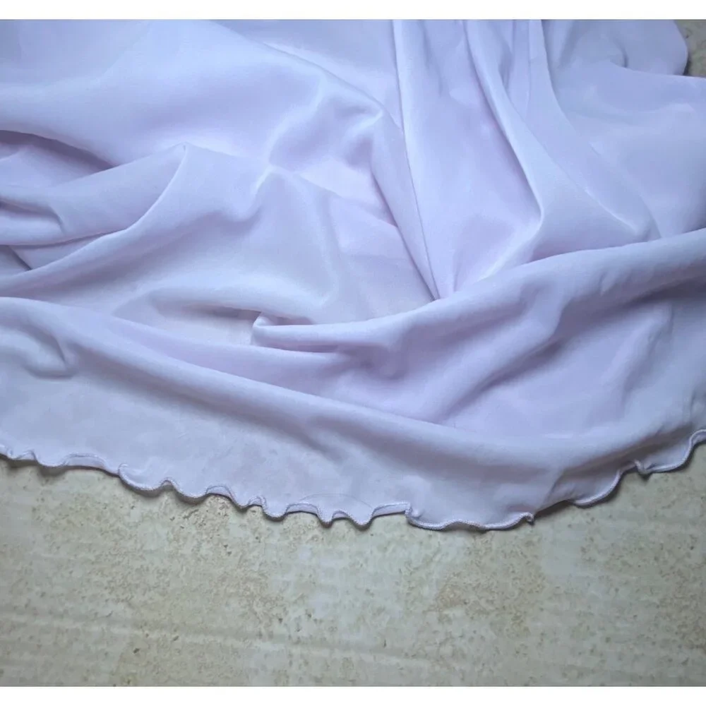 Vintage Lavender Sleeveless Nightgown Lace Accent Floral‎ Detail Coquette Fairy